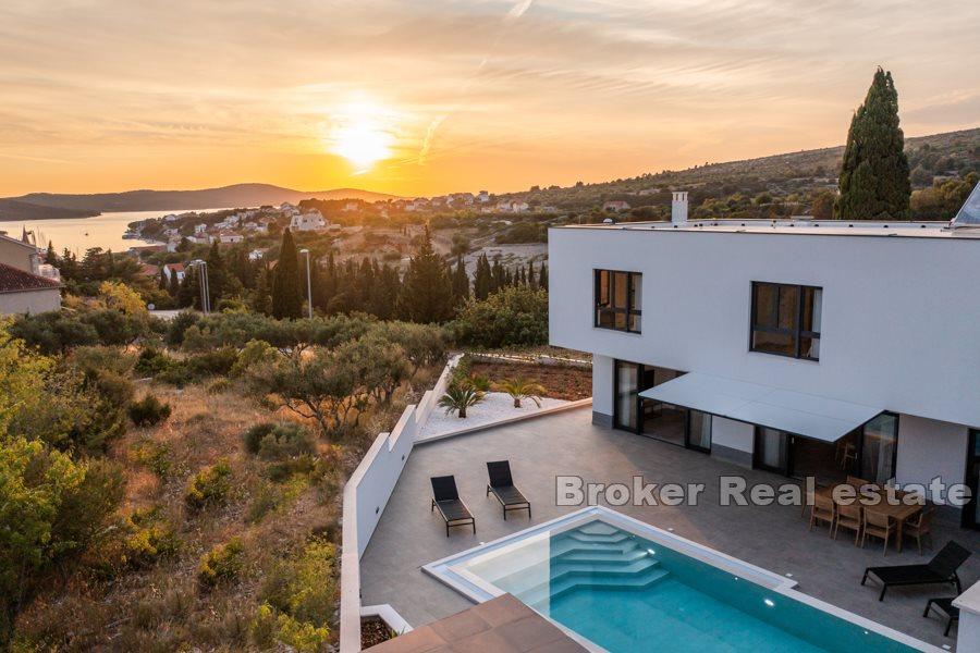 Island of Brac - Newly built villa with pool and sea view