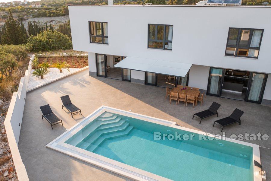 Island of Brac - Newly built villa with pool and sea view