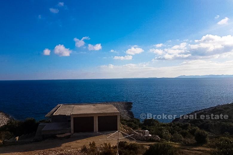 Island of Korcula, an unfinished house near the sea