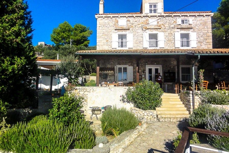 Island of Losinj, renovated stone house by the sea