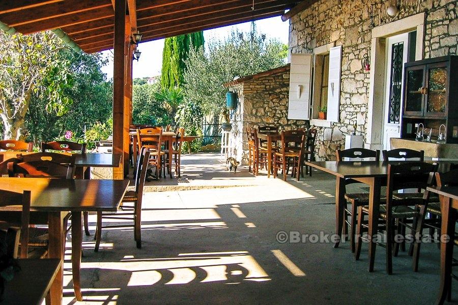 Island of Losinj, renovated stone house by the sea