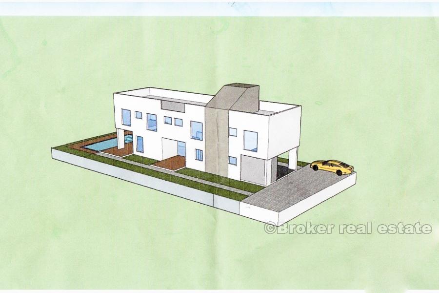 Zadar, building land plot near the sea