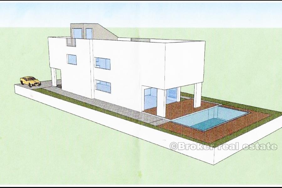 Zadar, building land plot near the sea