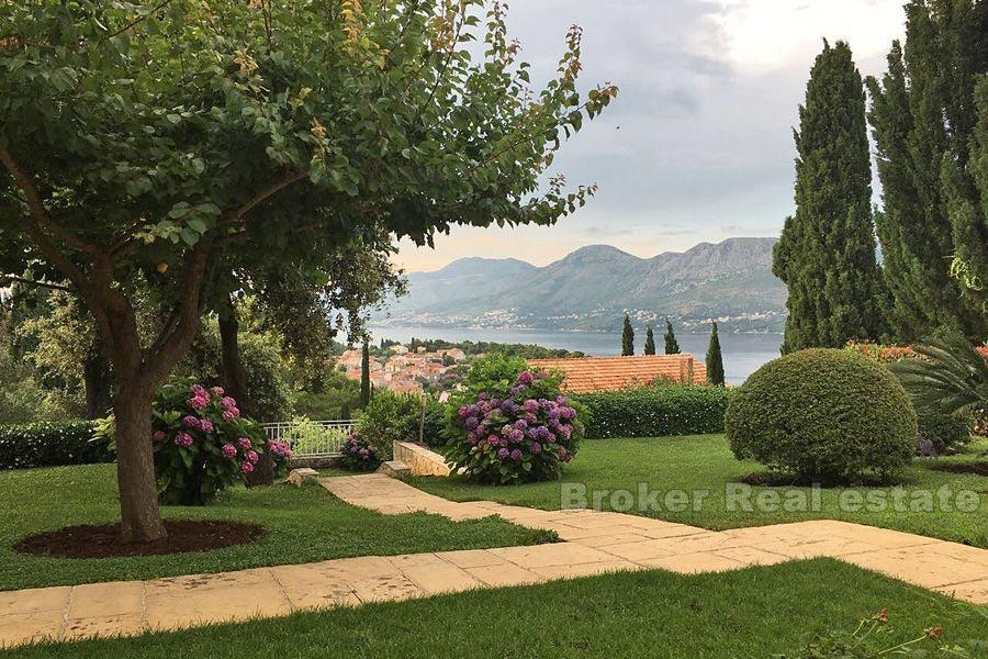 Blisko Dubrownika, wolnostojąca willa z widokiem na ogród i morze