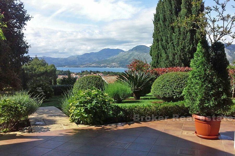 Blisko Dubrownika, wolnostojąca willa z widokiem na ogród i morze