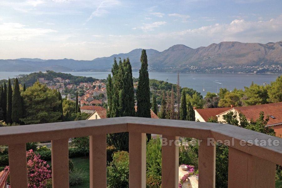 Blisko Dubrownika, wolnostojąca willa z widokiem na ogród i morze