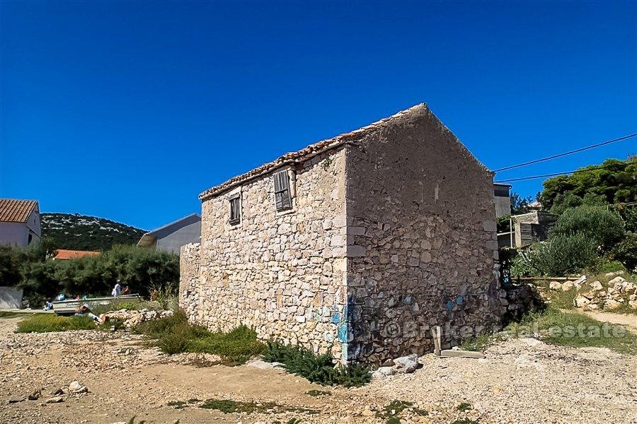 Island of Vrgada, stone house by the sea, for renovation