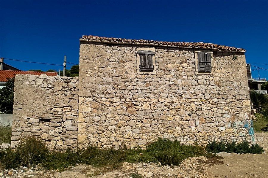 Island of Vrgada, stone house by the sea, for renovation