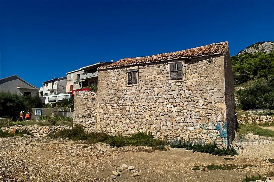 Island of Vrgada, stone house by the sea, for renovation