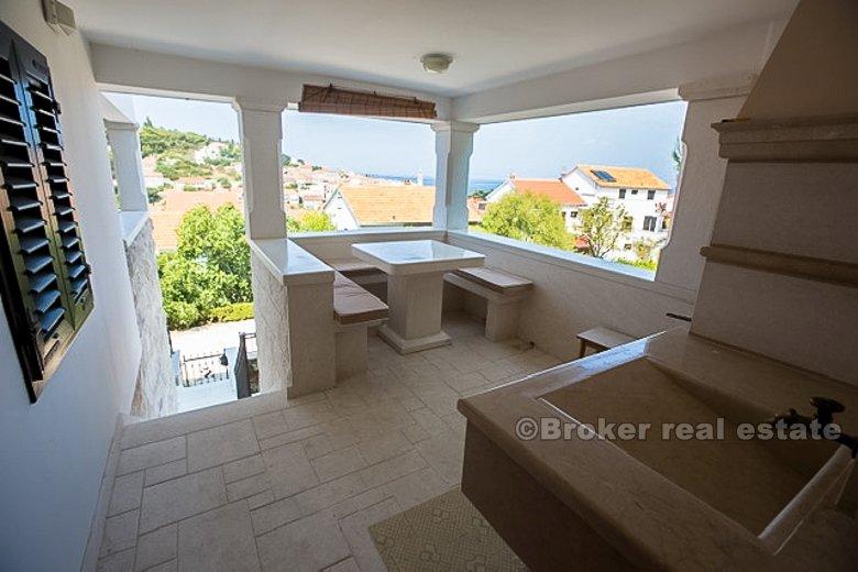 Ostrov Brač, samostatný dům s výhledem na moře