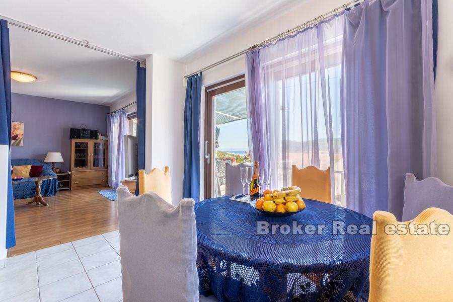 Wyspa Vis, dwupoziomowy apartament z widokiem na morze