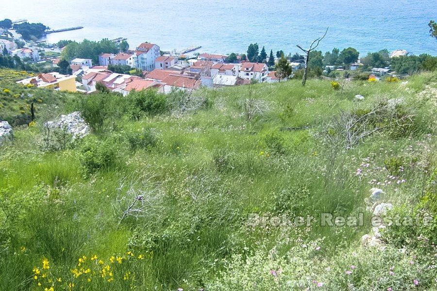 Omis, building land with sea view