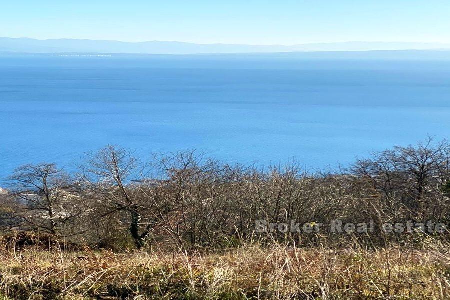 Opatija, działka budowlana z widokiem na morze