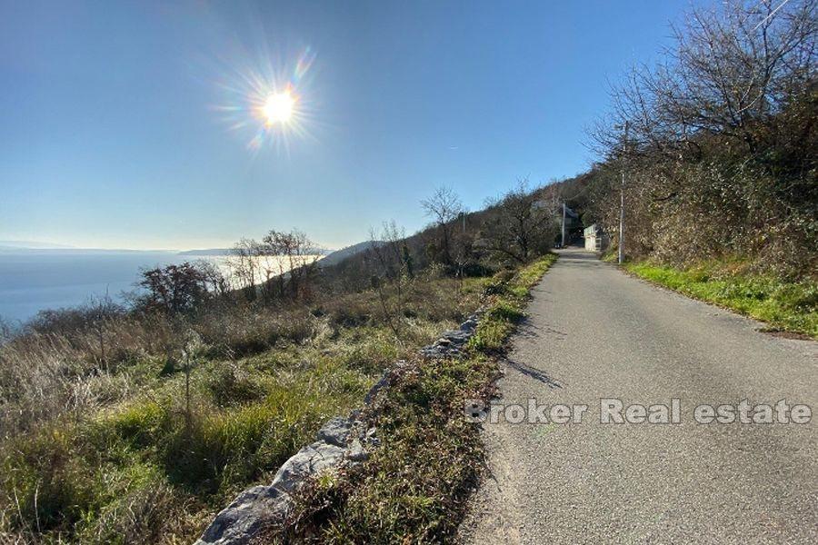 Opatija, działka budowlana z widokiem na morze