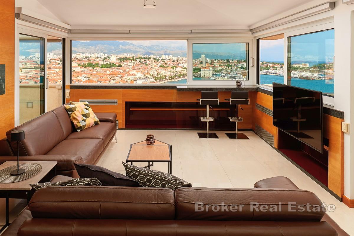 Split, Varos, eksklusiv leilighet med panoramautsikt
