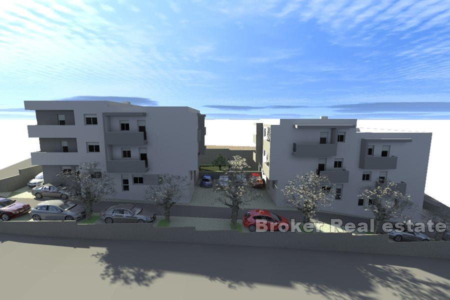 Niedaleko Splitu nowo wybudowane apartamenty z trzema sypialniami
