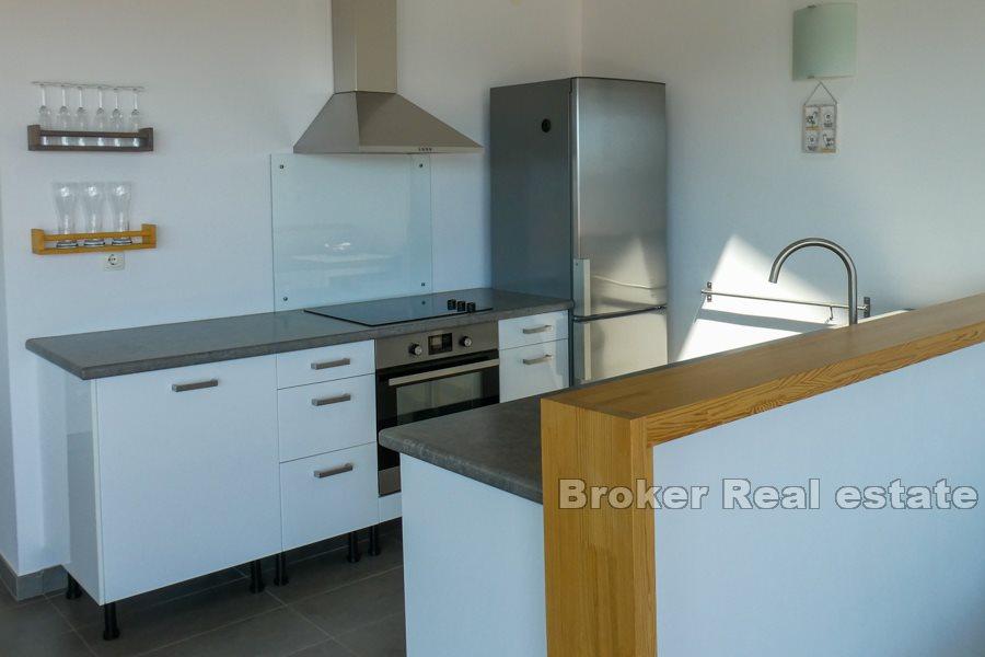 Peljesac, nowoczesny apartament z dwiema sypialniami i widokiem na morze