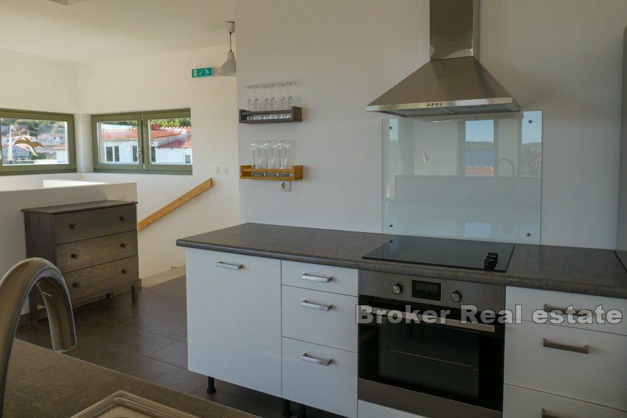 Peljesac, nowoczesny apartament z dwiema sypialniami i widokiem na morze