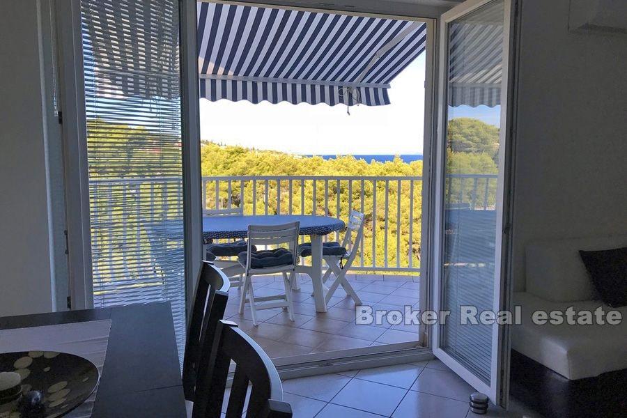 Island of Brac, modern apartment with sea view