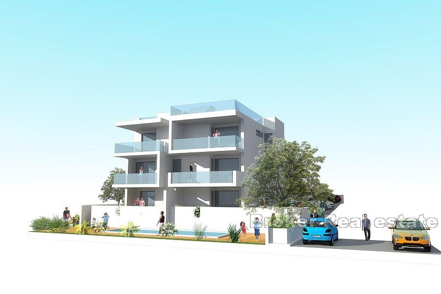 Øya Ciovo - Leilighet med basseng og havutsikt