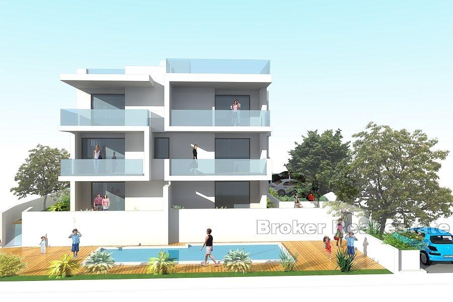 Остров Чиово - Квартира с бассейном и видом на море