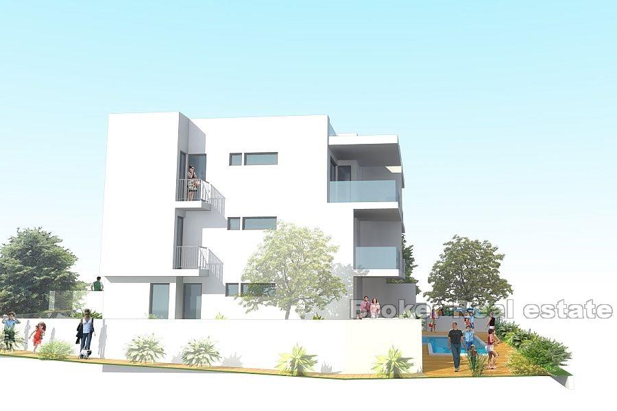 Øya Ciovo - Leilighet med basseng og havutsikt