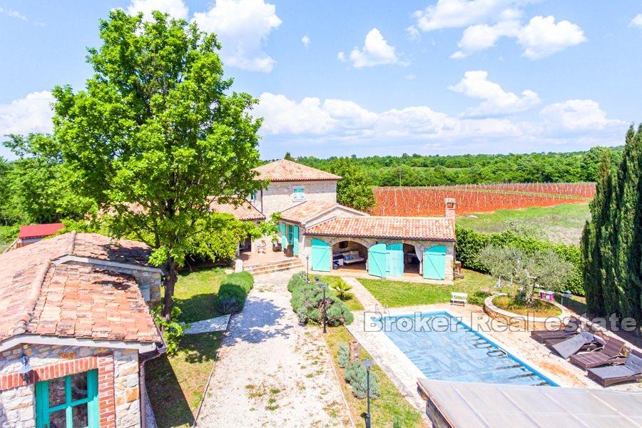 Poreč - Maison en pierre avec piscine