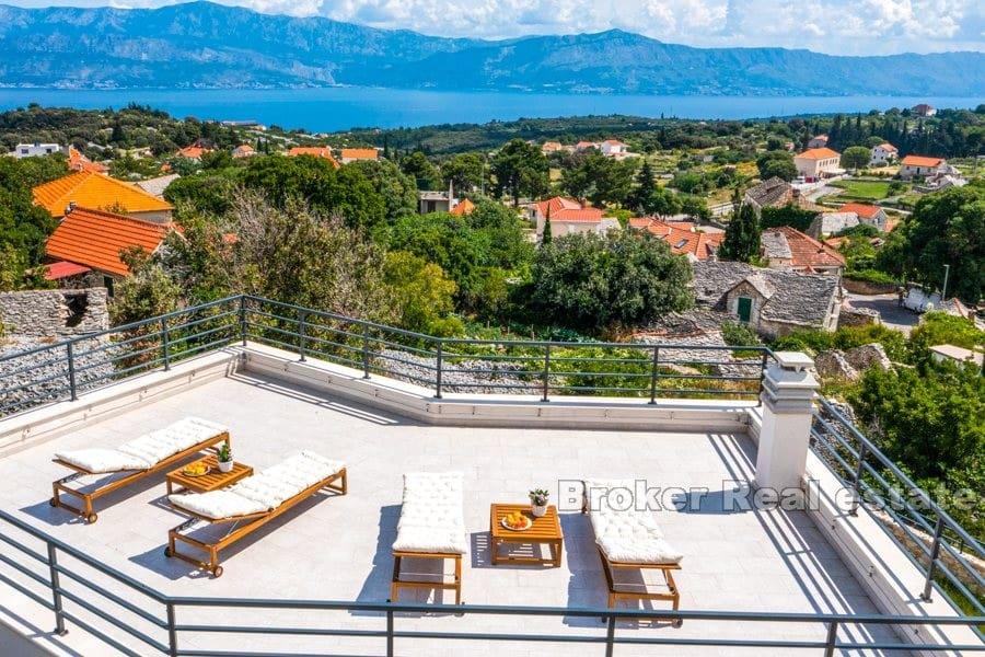 Brac - Villa with pool and sea view
