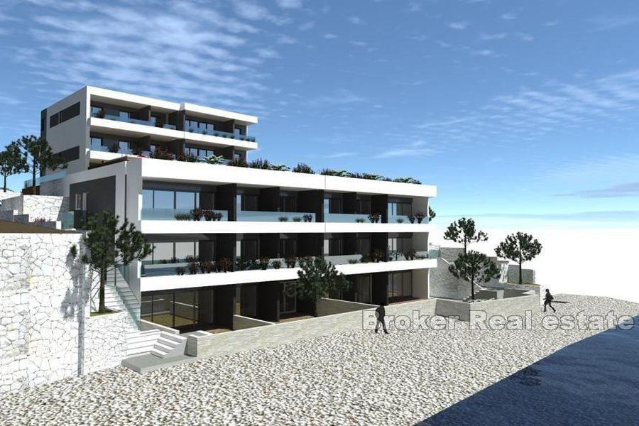 In der Nähe von Split - Neu gebaute Apartments in erster Reihe zum Meer