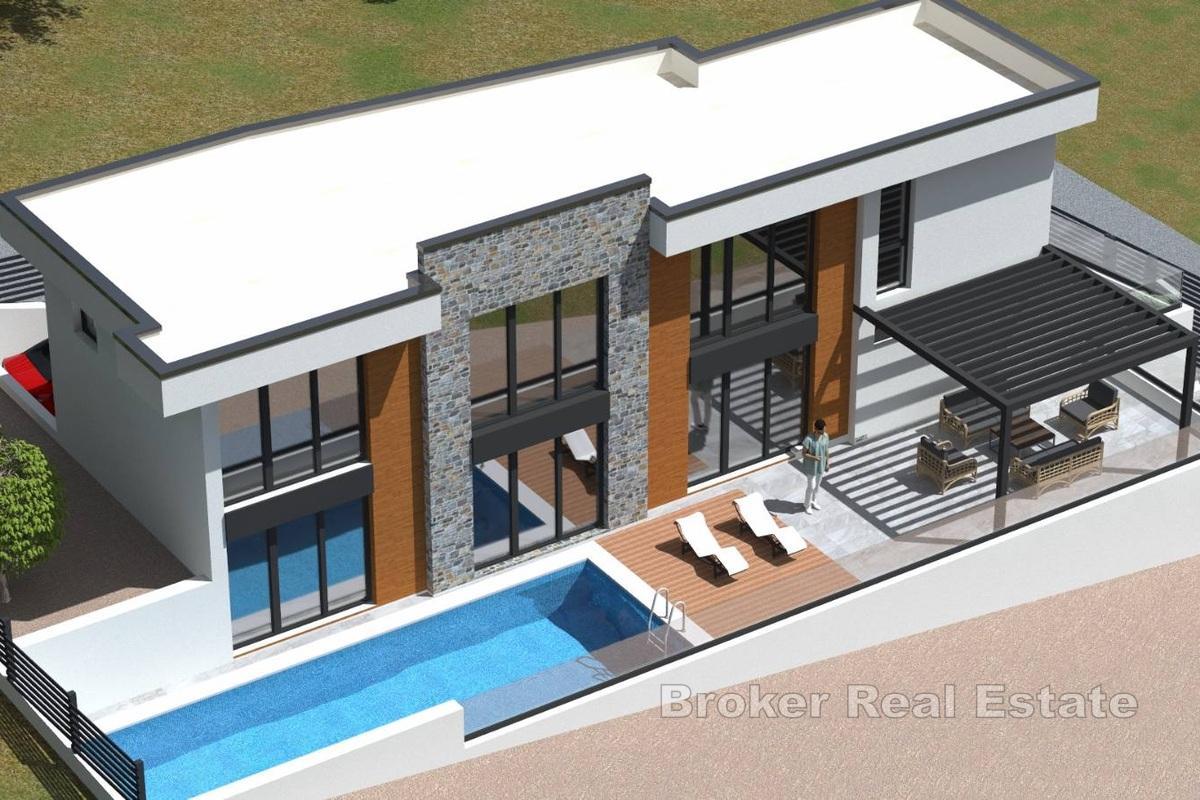 Ostrov Čiovo - Moderní vila s bazénem a výhledem na moře