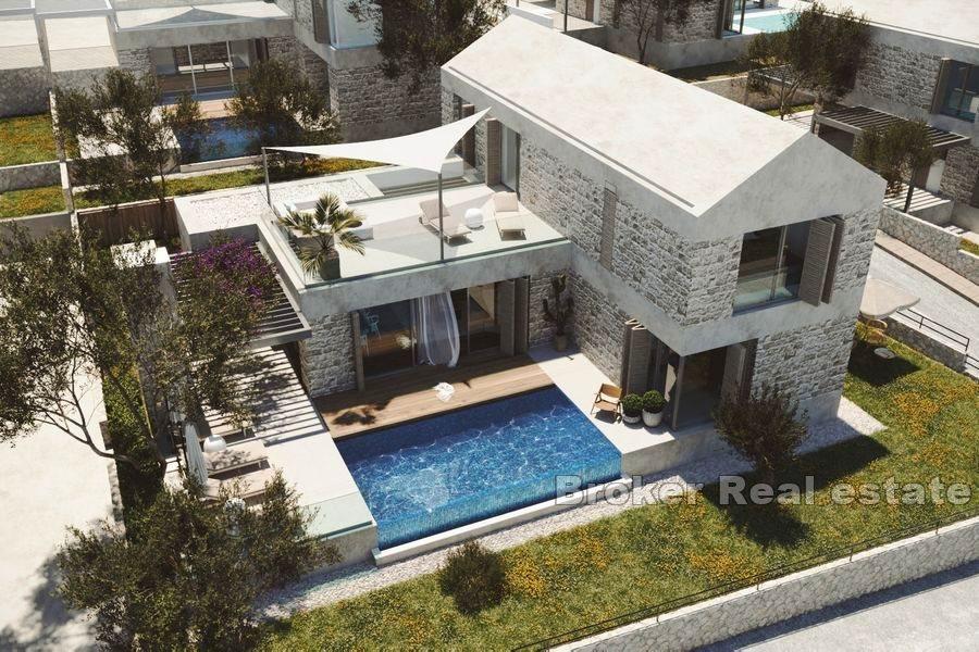 Brač - Moderní vila s bazénem a výhledem na moře