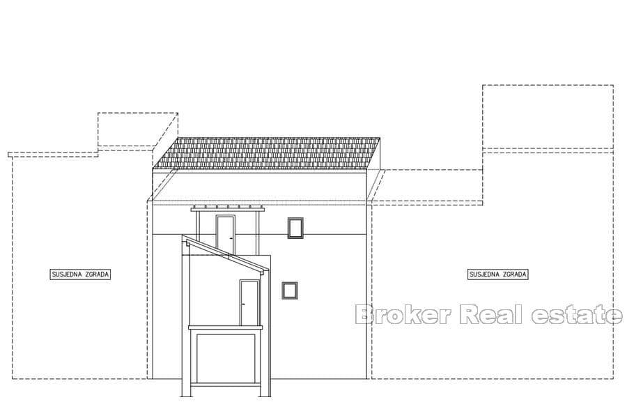 Sibenik - Haus im Zentrum, Rohbau