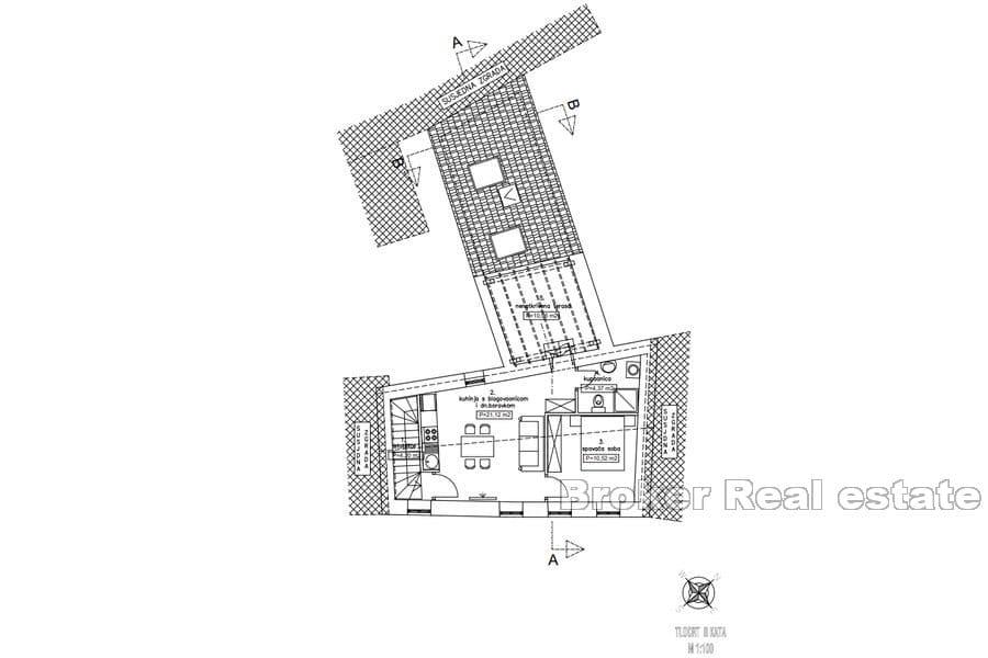 Sibenik - Haus im Zentrum, Rohbau