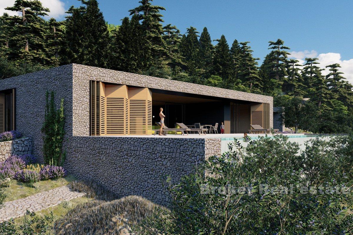 Корчула - Сельскохозяйственная земля с проектом застройки и строительства