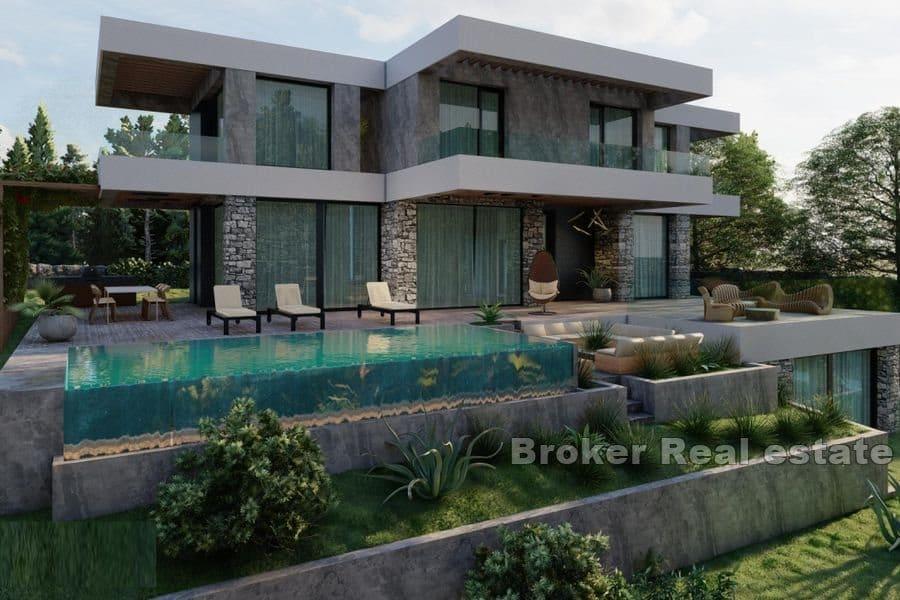 Solta - Działka budowlana z projektem willi z basenem