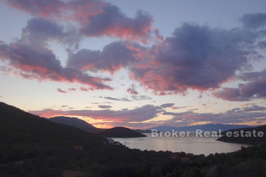 Peljesac - Działka budowlana z widokiem na morze