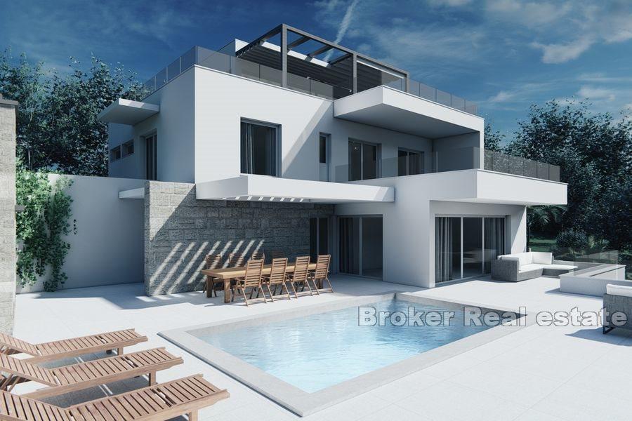 Ön Ciovo - Attraktiv villa med enastående utsikt över havet