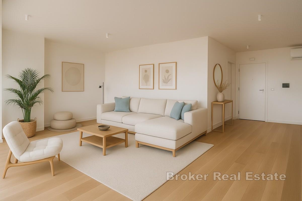 Penthouse de trois chambres avec vue sur la mer