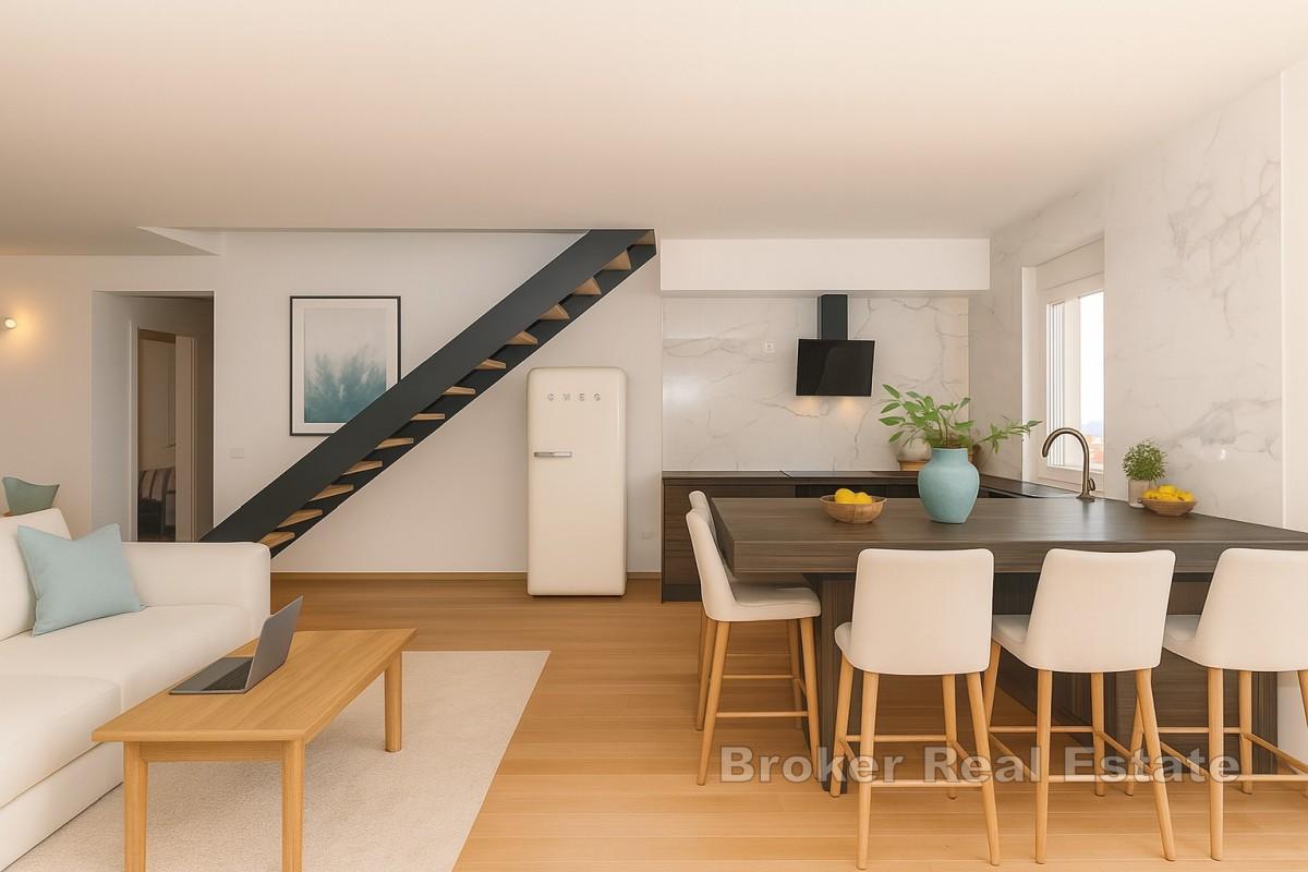 Penthouse de trois chambres avec vue sur la mer