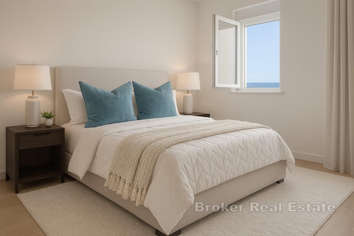 Penthouse de trois chambres avec vue sur la mer