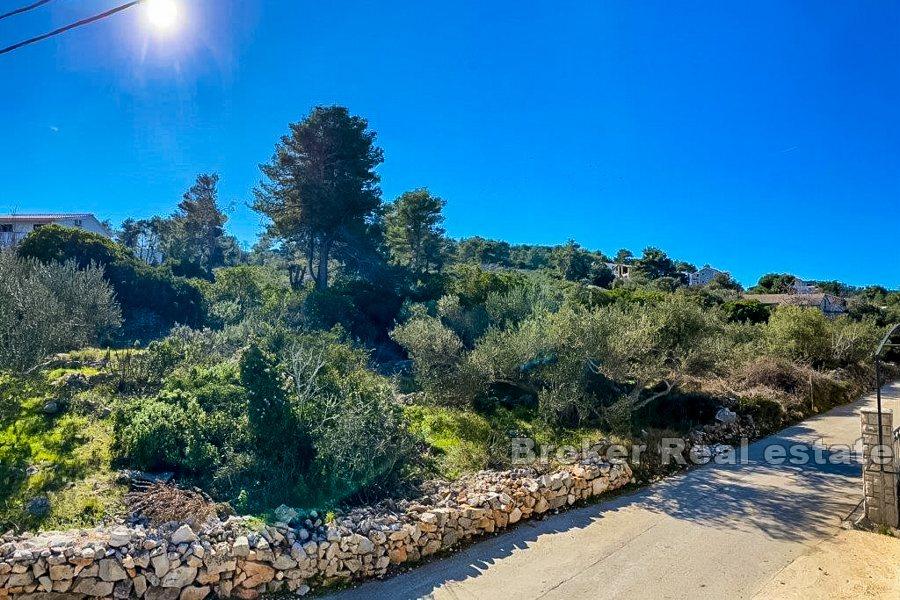 Island of Solta, building plot close to the sea