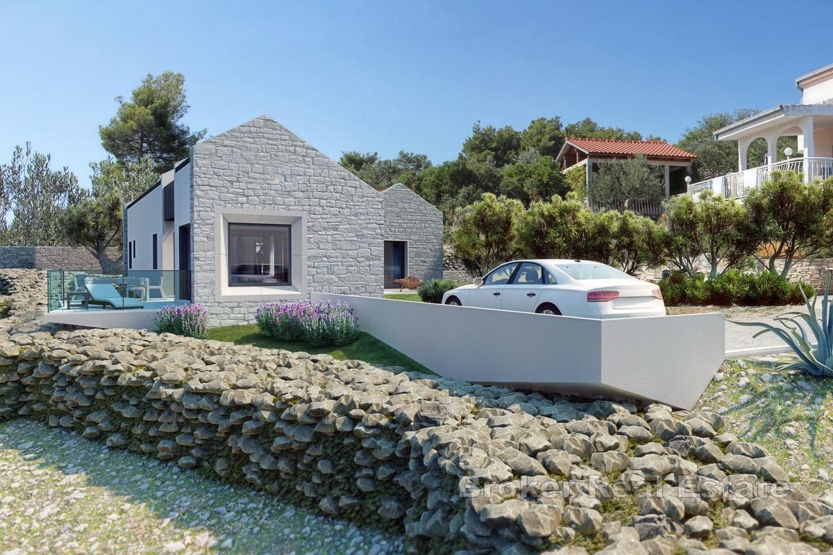 Građevinska parcela s projektom kuće