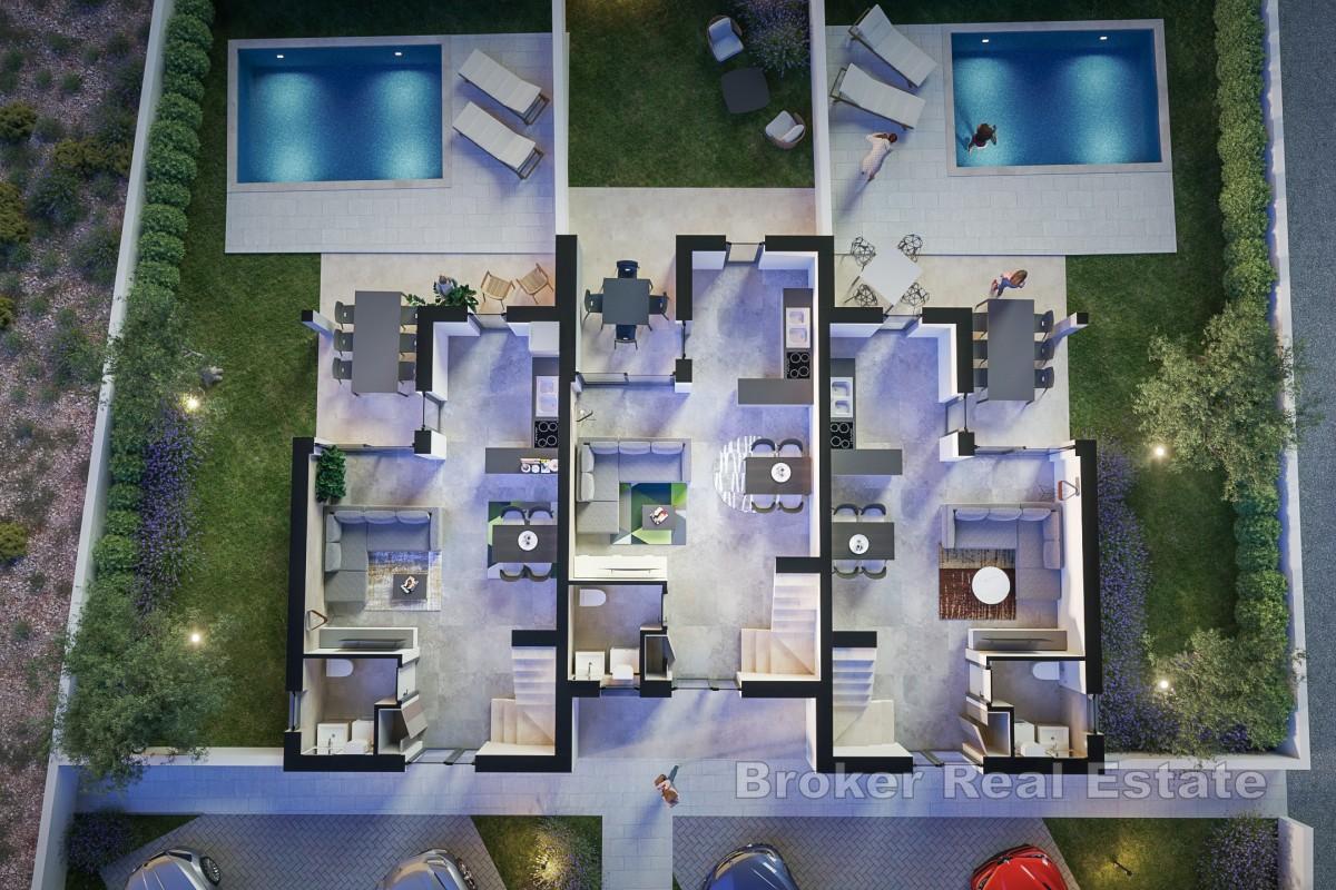 Nowoczesny apartament dwupoziomowy z basenem w okolicy Zadaru