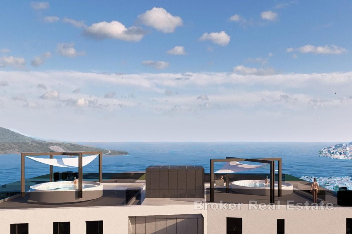 Penthouse z trzema sypialniami i widokiem na morze