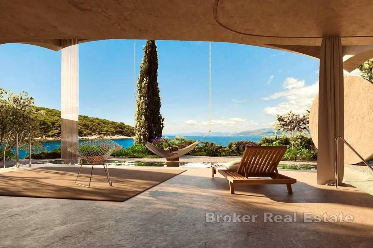 Byggetomt med et moderne villaprosjekt i en unik kystposisjon