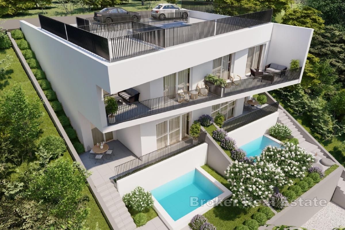 Apartament dwupoziomowy w nowym budynku z widokiem na morze