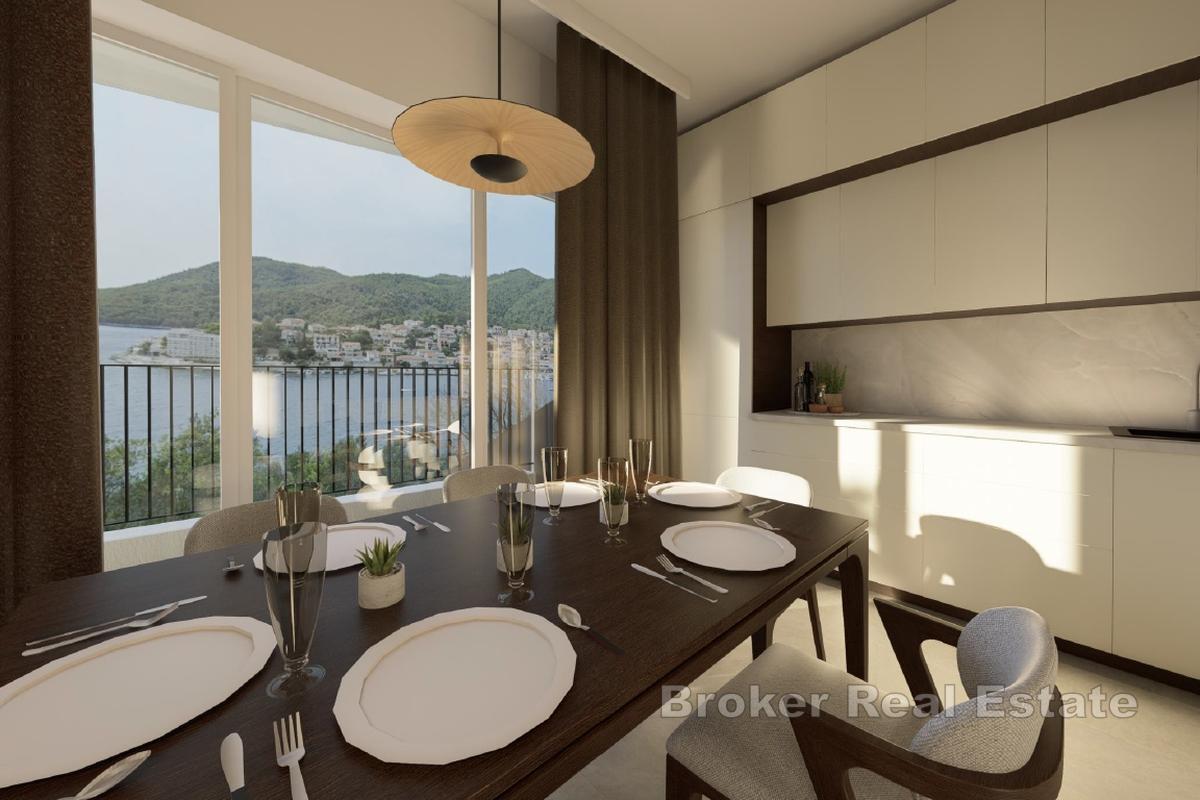 Apartament dwupoziomowy w nowym budynku z widokiem na morze