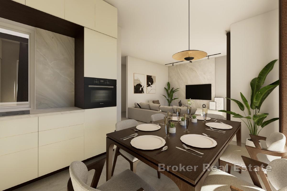 Dupleksleilighet med svømmebasseng og havutsikt