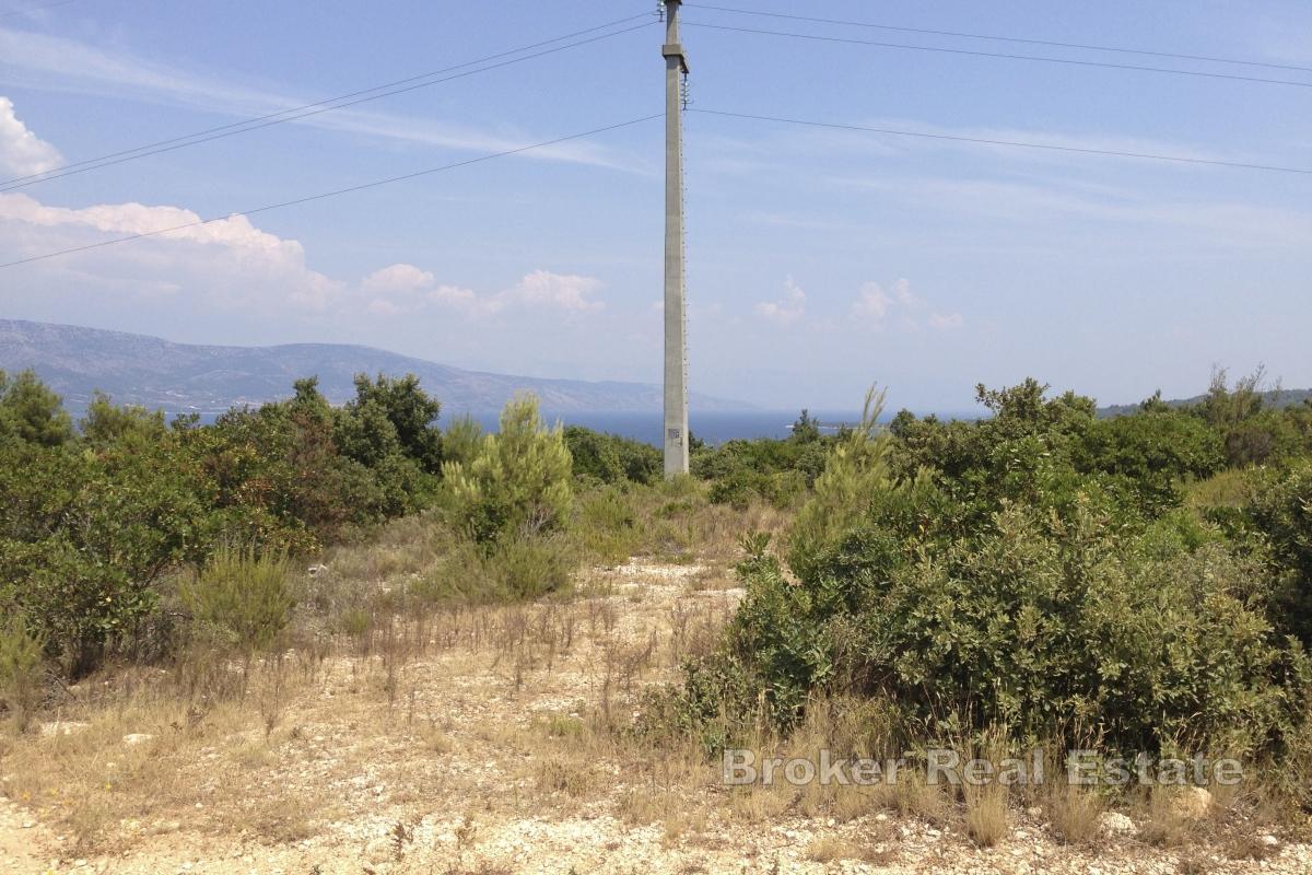 Terrain agricole avec vue sur mer