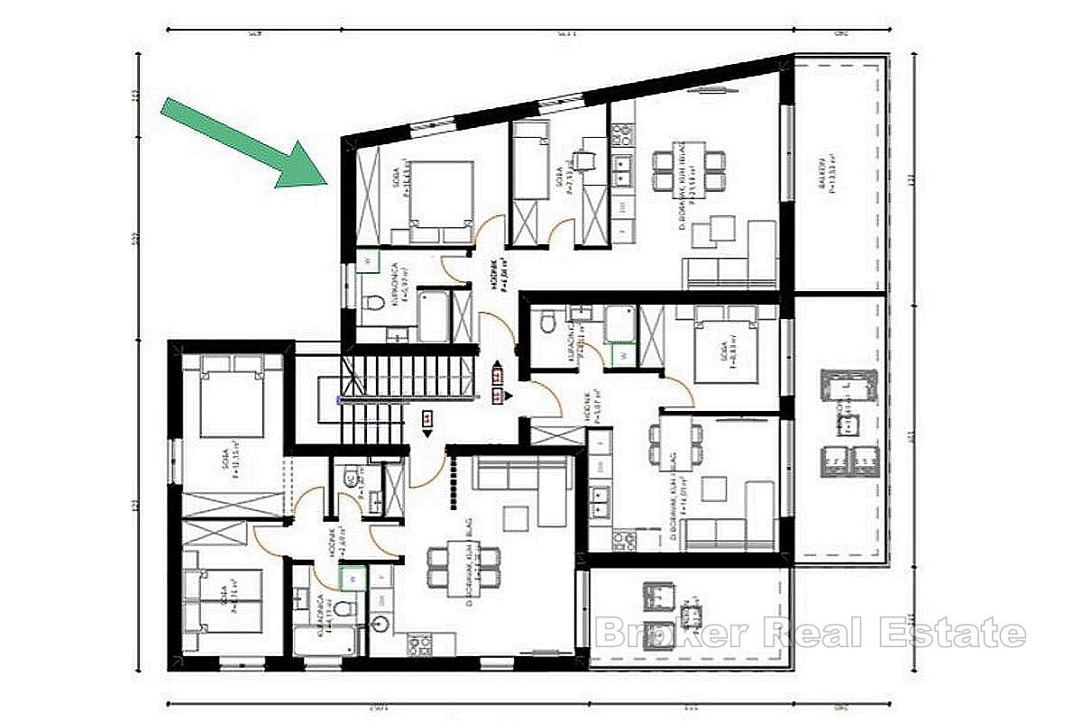 Zwei-Zimmer-Wohnung in einem Neubau